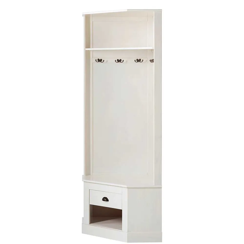 Wohnen Garderoben<Eckgarderobe in Weiß - Cianova
