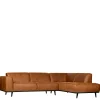 Wohnen Sofas<Eckgarnitur Ledercouch in Cognac - Liano