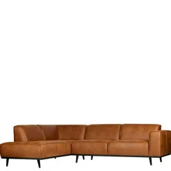 Wohnen Sofas<Eckgarnitur Ledercouch in Cognac - Liano