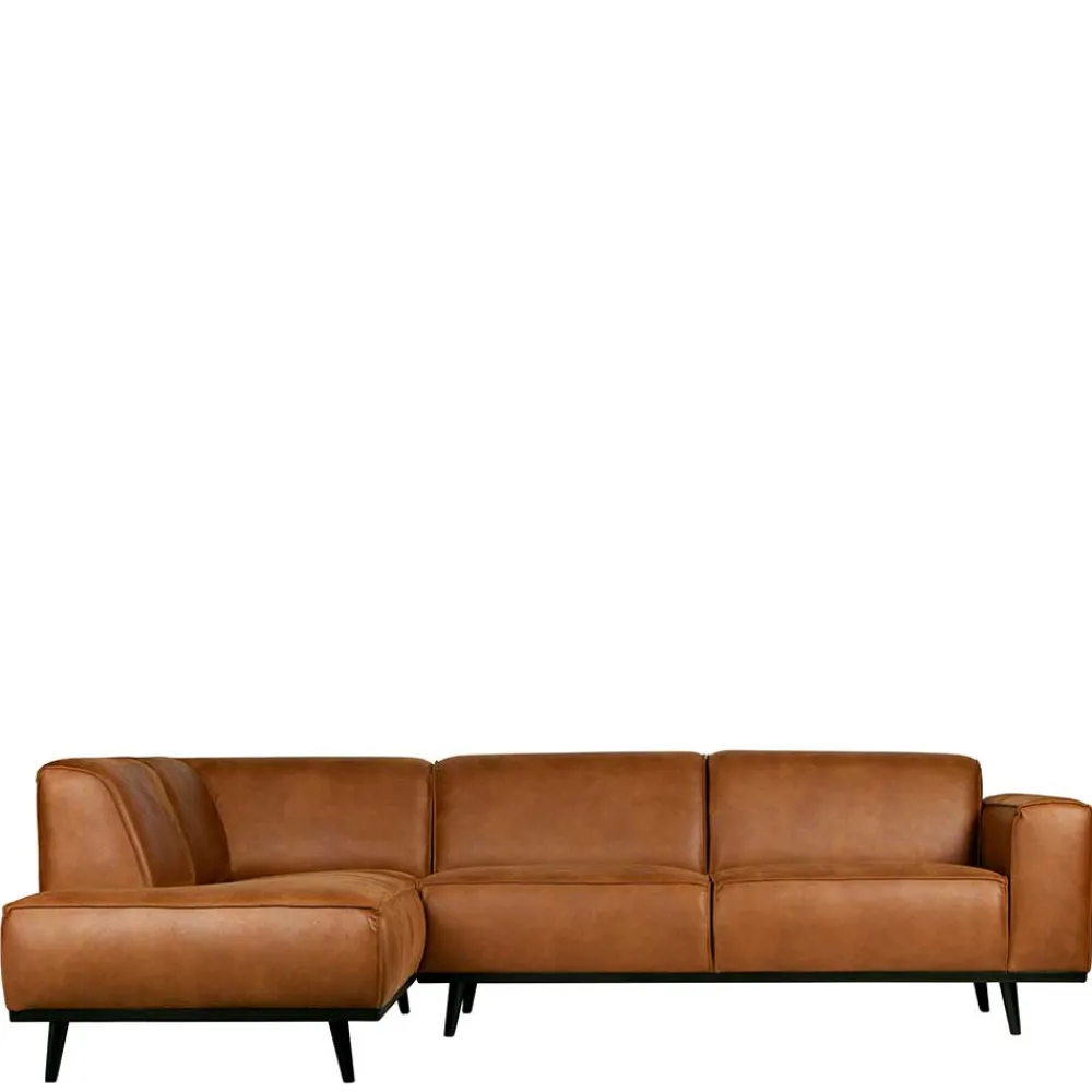 Wohnen Sofas<Eckgarnitur Ledercouch in Cognac - Liano