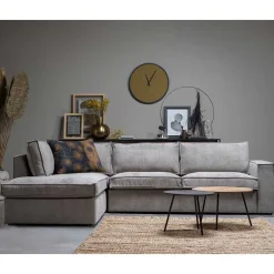 Wohnen Sofas<Ecksofa Hope aus Cord-Webstoff und Massivholz