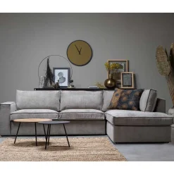 Wohnen Sofas<Ecksofa Hope aus Cord-Webstoff und Massivholz