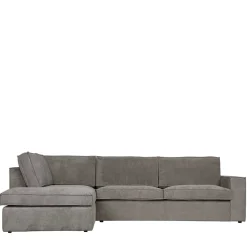 Wohnen Sofas<Ecksofa Hope aus Cord-Webstoff und Massivholz