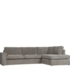 Wohnen Sofas<Ecksofa Hope aus Cord-Webstoff und Massivholz