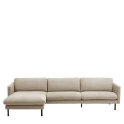 Wohnen Sofas<Ecksofa in Beige mit Schwarz - Roco