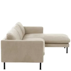 Wohnen Sofas<Ecksofa in Beige mit Schwarz - Roco