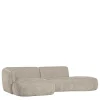 Wohnen Sofas<Ecksofa in Beige Webstoffbezug - Mauricios
