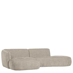 Wohnen Sofas<Ecksofa in Beige Webstoffbezug - Mauricios