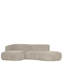 Wohnen Sofas<Ecksofa in Beige Webstoffbezug - Mauricios