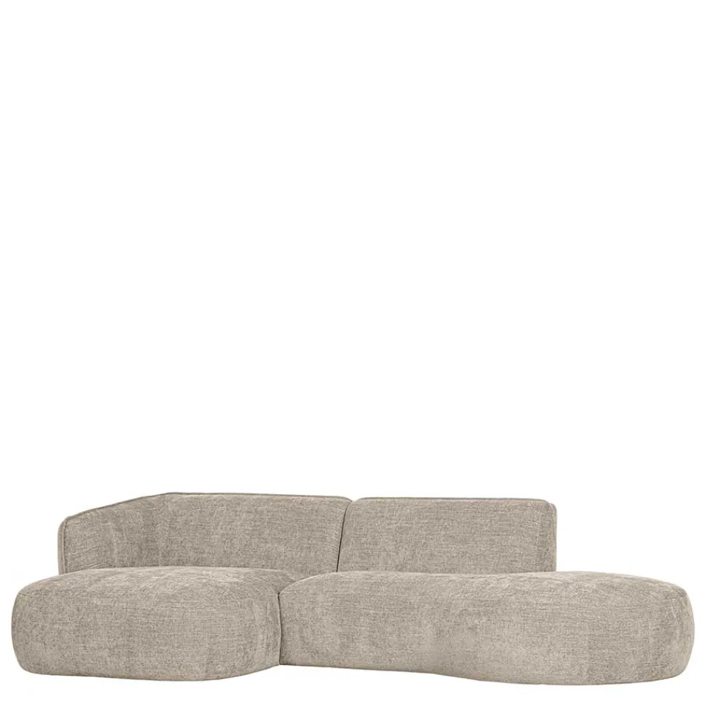 Wohnen Sofas<Ecksofa in Beige Webstoffbezug - Mauricios