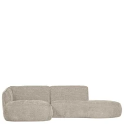 Wohnen Sofas<Ecksofa in Beige Webstoffbezug - Mauricios