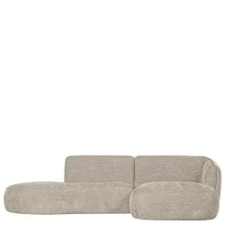 Wohnen Sofas<Ecksofa in Beige Webstoffbezug - Mauricios