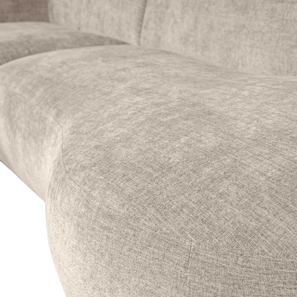 Wohnen Sofas<Ecksofa in Beige Webstoffbezug - Mauricios