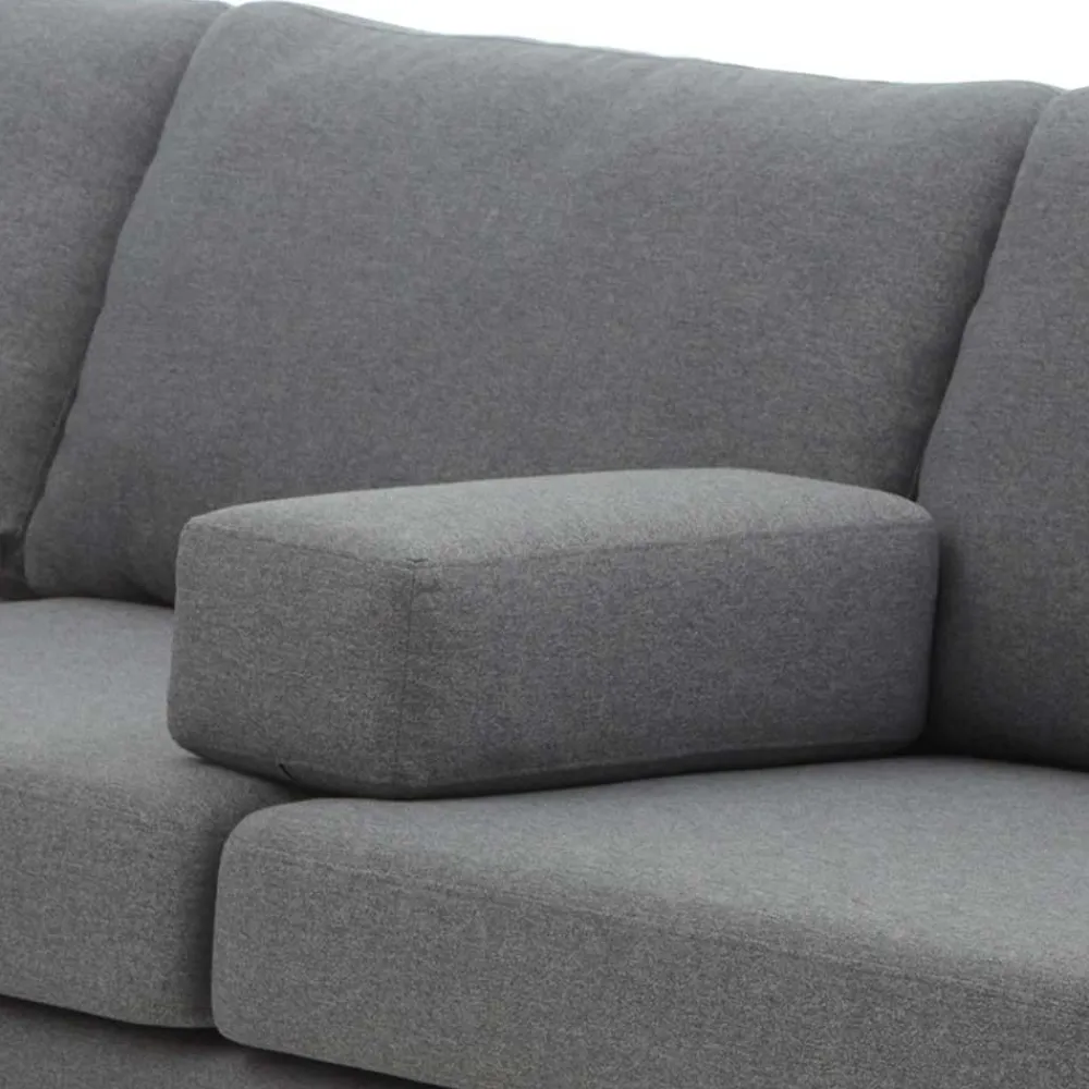 Wohnen Sofas<Ecksofa in Grau Stoff - Dreisitzer - Donnsai