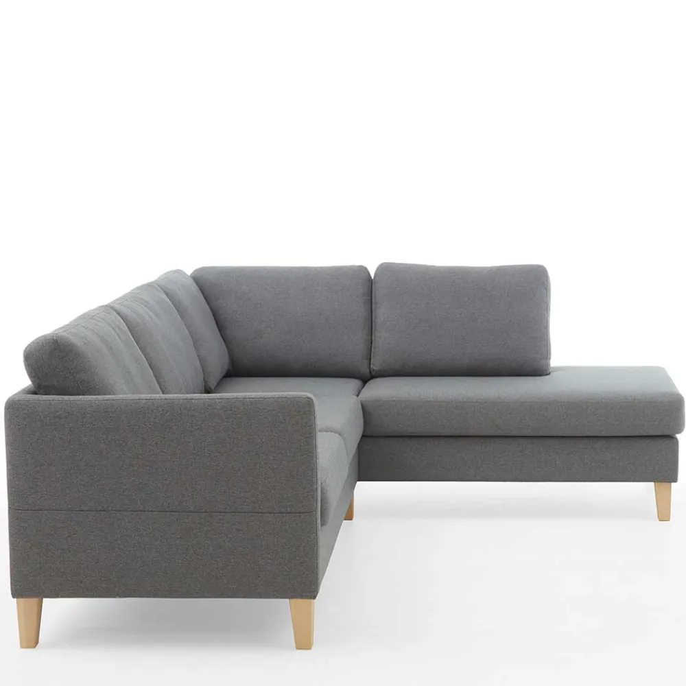 Wohnen Sofas<Ecksofa in Grau Stoff - Dreisitzer - Donnsai