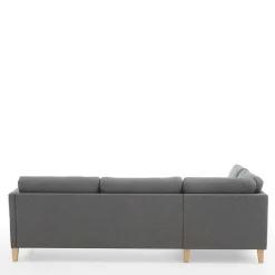 Wohnen Sofas<Ecksofa in Grau Stoff - Dreisitzer - Donnsai