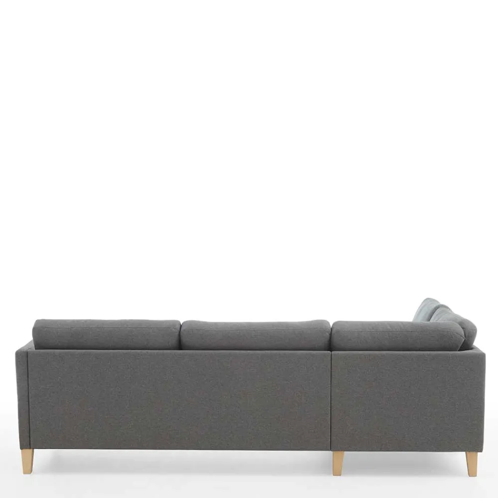Wohnen Sofas<Ecksofa in Grau Stoff - Dreisitzer - Donnsai