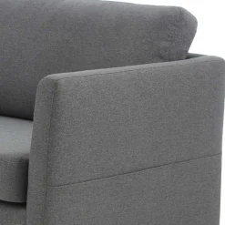 Wohnen Sofas<Ecksofa in Grau Stoff - Dreisitzer - Donnsai
