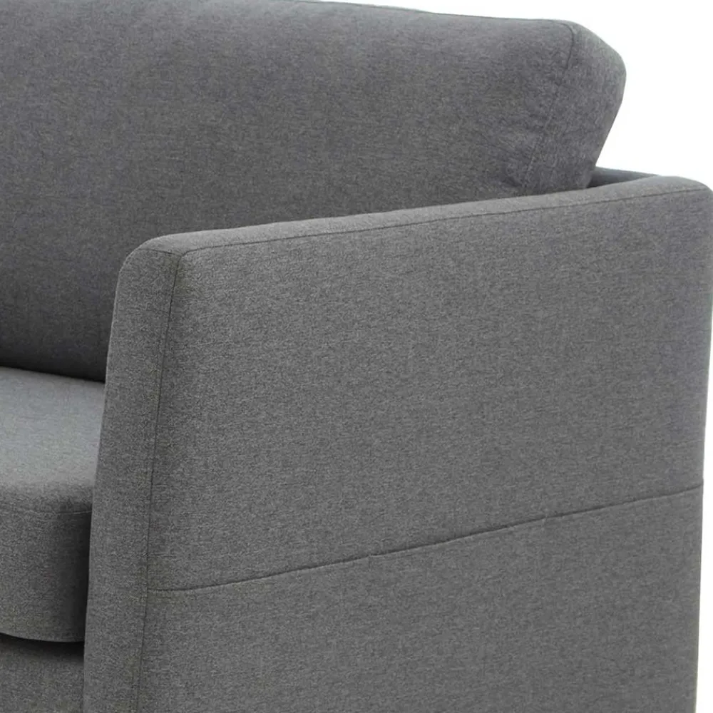 Wohnen Sofas<Ecksofa in Grau Stoff - Dreisitzer - Donnsai