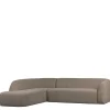 Wohnen Sofas<Ecksofa in Hellbraun Chenille Bezug - Acira