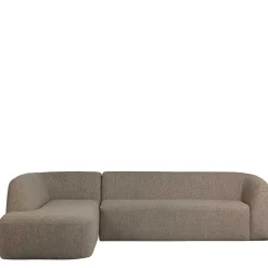 Wohnen Sofas<Ecksofa in Hellbraun Chenille Bezug - Acira