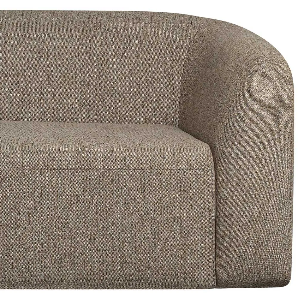 Wohnen Sofas<Ecksofa in Hellbraun Chenille Bezug - Acira