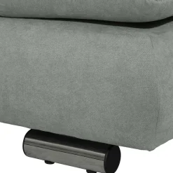 Wohnen Sofas<Ecksofa in Hellgrün mit Chrom - Nathan