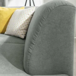 Wohnen Sofas<Ecksofa in Hellgrün mit Chrom - Nathan