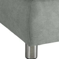 Wohnen Sofas<Ecksofa in Hellgrün mit Chrom - Nathan