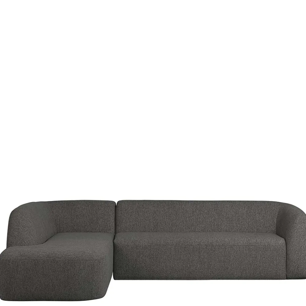 Wohnen Sofas<Ecksofa in Schwarzgrau Chenille - Barat