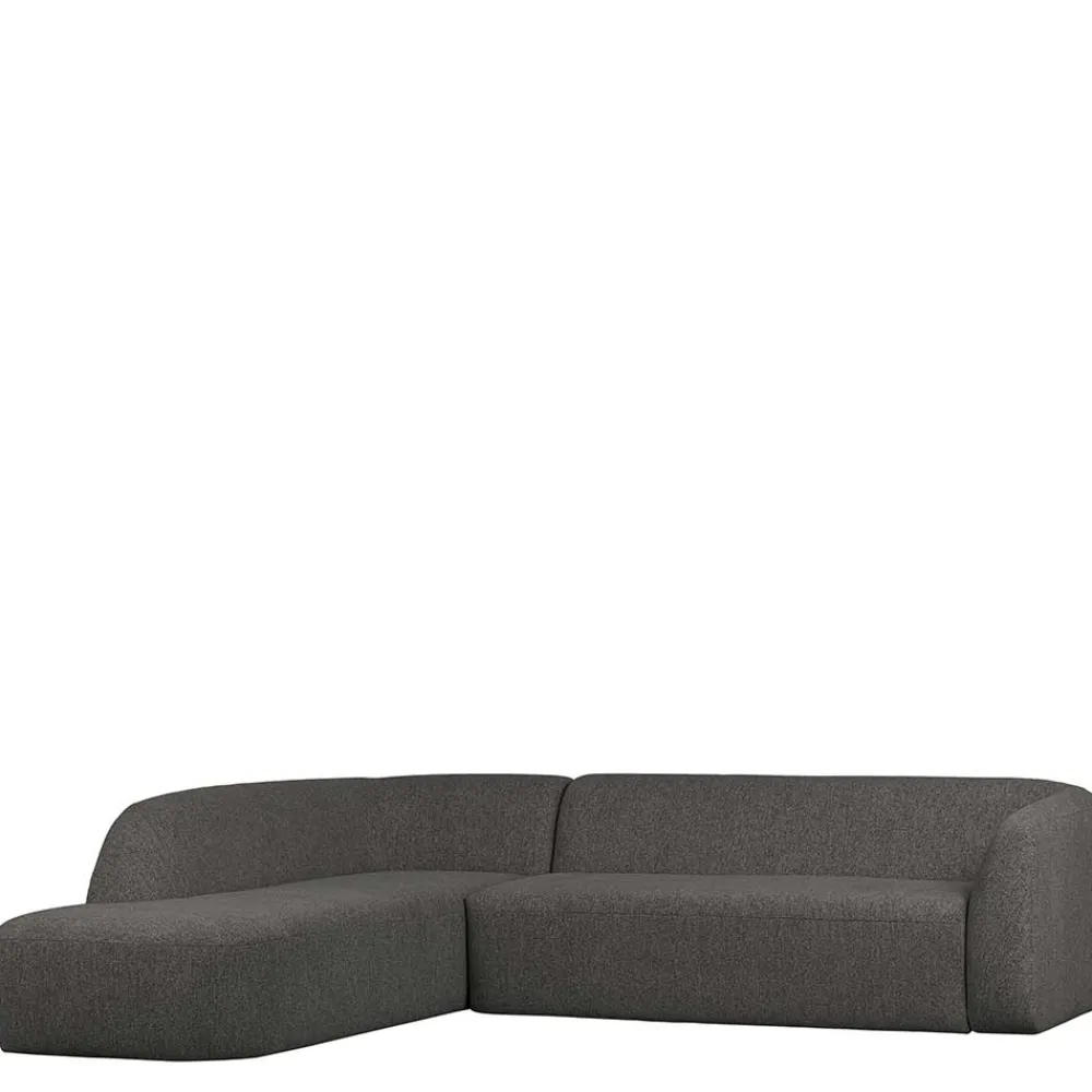 Wohnen Sofas<Ecksofa in Schwarzgrau Chenille - Barat