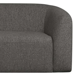 Wohnen Sofas<Ecksofa in Schwarzgrau Chenille - Barat
