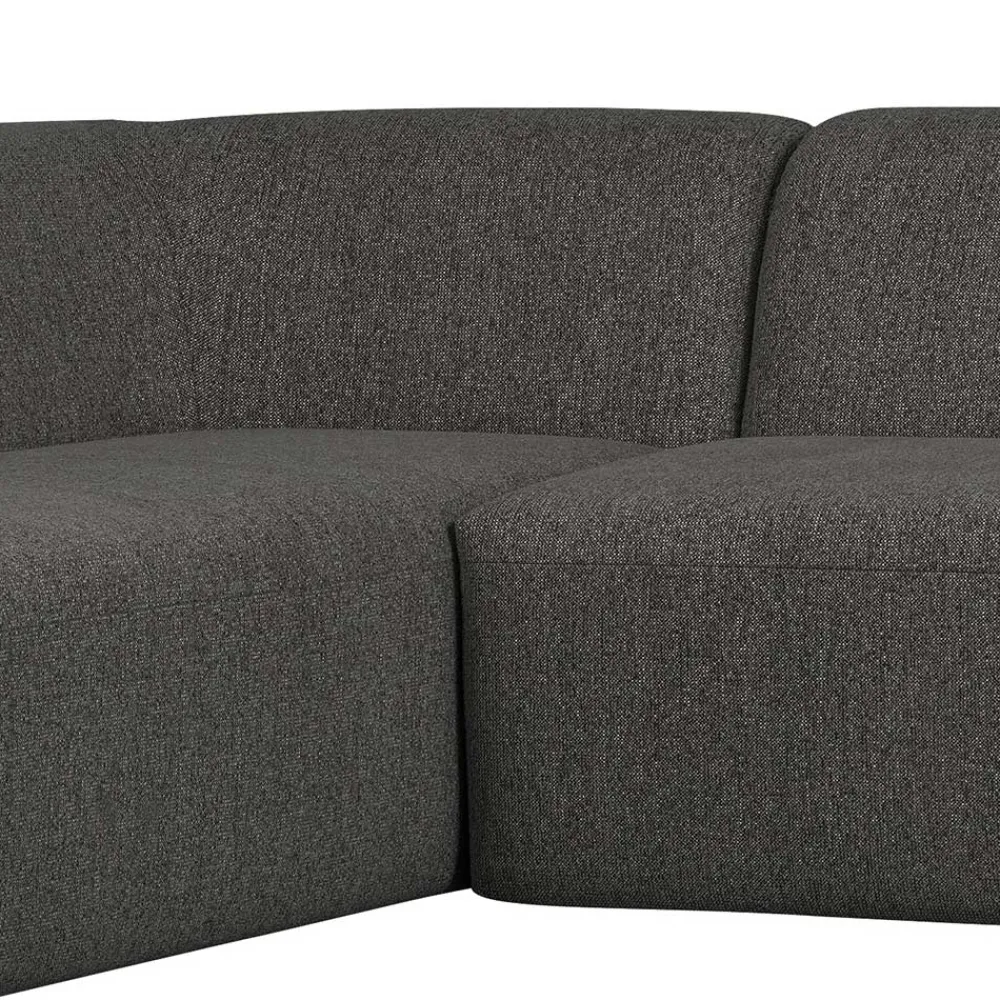 Wohnen Sofas<Ecksofa in Schwarzgrau Chenille - Barat
