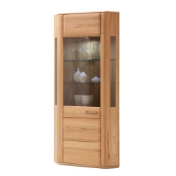 Wohnen Vitrinen<Eckvitrine Athias aus Kernbuche