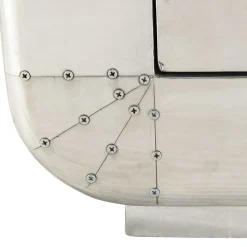 Wohnen Garderoben<Edle Design Flurmöbel in Silber - Pilot (sechsteilig)