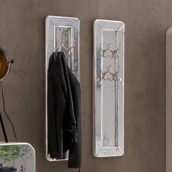 Wohnen Garderoben<Edle Design Flurmöbel in Silber - Pilot (sechsteilig)