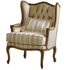 Wohnen Sessel<Edler Ohrensessel in Beige und Cremefarben - Hulmane