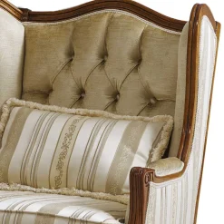 Wohnen Sessel<Edler Ohrensessel in Beige und Cremefarben - Hulmane