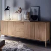 Wohnen Sideboards<Edles Sideboard aus Wildeiche Bianco geölt - Lamia