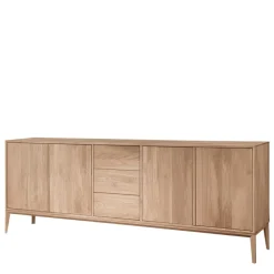 Wohnen Sideboards<Edles Sideboard aus Wildeiche Bianco geölt - Lamia