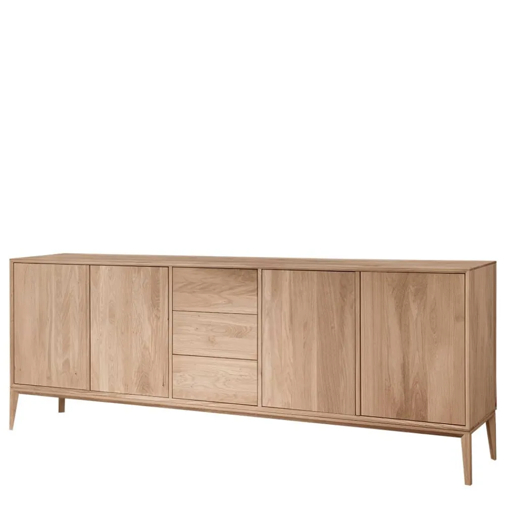 Wohnen Sideboards<Edles Sideboard aus Wildeiche Bianco geölt - Lamia