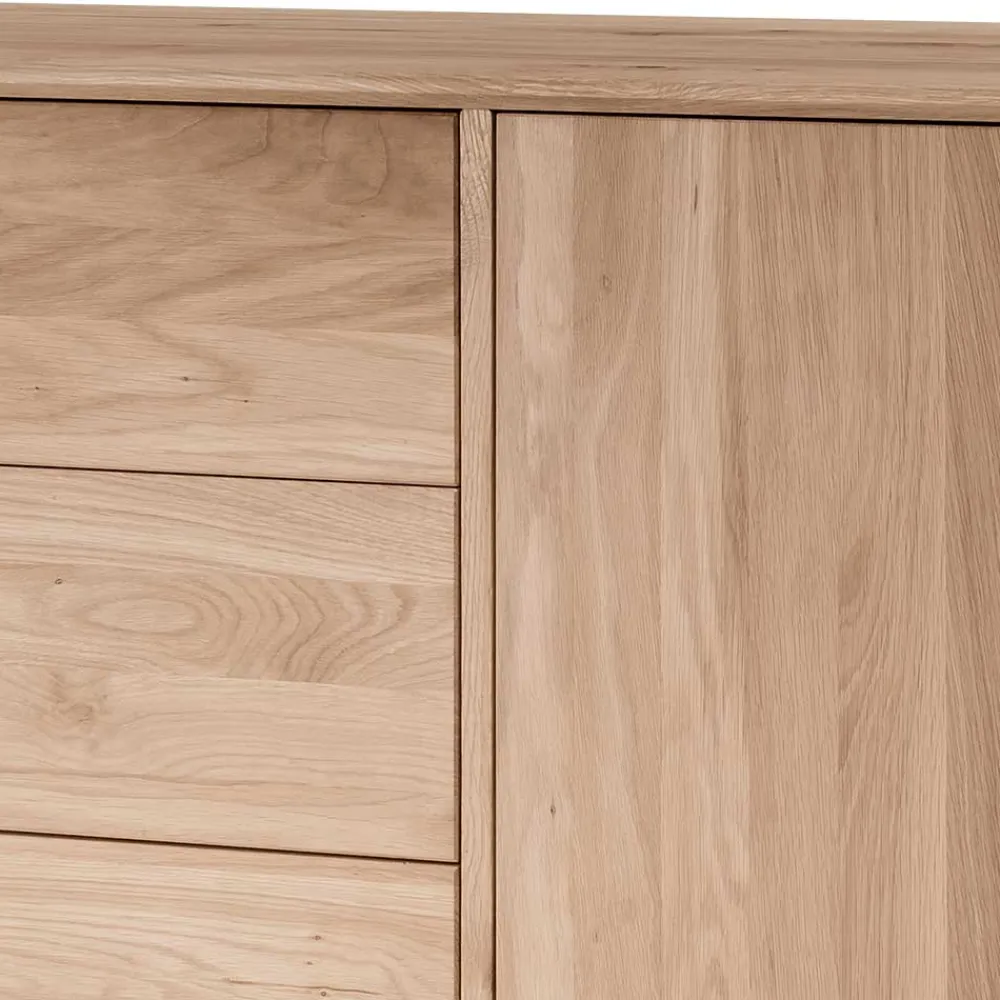 Wohnen Sideboards<Edles Sideboard aus Wildeiche Bianco geölt - Lamia