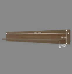 Wohnen Regale<Edles Wandboard in Eiche Bianco - Crokas