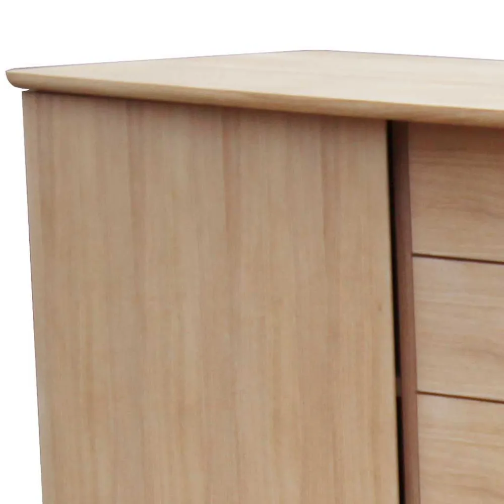 Wohnen Sideboards<Eiche Bianco Sideboard mit Schiebetüren - Saimoon