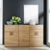 Wohnen Sideboards<Eiche Bianco Sideboard teilmassiv Pontros 2-türig