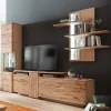Wohnen Wohnwände<Eiche Bianco Wohnwand Set 320cm - Crokas (dreiteilig)