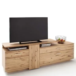 Wohnen Wohnwände<Eiche Bianco Wohnwand Set 320cm - Crokas (dreiteilig)