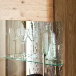 Wohnen Wohnwände<Eiche Bianco Wohnwand Set 320cm - Crokas (dreiteilig)