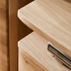 Wohnen Wohnwände<Eiche Bianco Wohnwand Set 320cm - Crokas (dreiteilig)