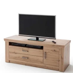 Wohnen Tv & Hifi-Möbel|Lowboards<Eiche Dekor TV Board mit 2 Schubladen - Wykina